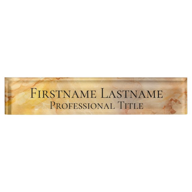 Elegant Gold  Nameplate (Front)