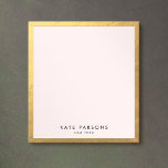 Elegant Gold Notepad<br><div class="desc">For additional matching marketing materials,  custom design or
logo enquiry,  please contact me at maurareed.designs@gmail.com and I will reply within 24 hours.
For shipping,  card stock enquires and pricing contact Zazzle directly.</div>