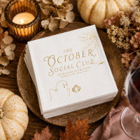 Elegant Gold October Social Club Autumn Party