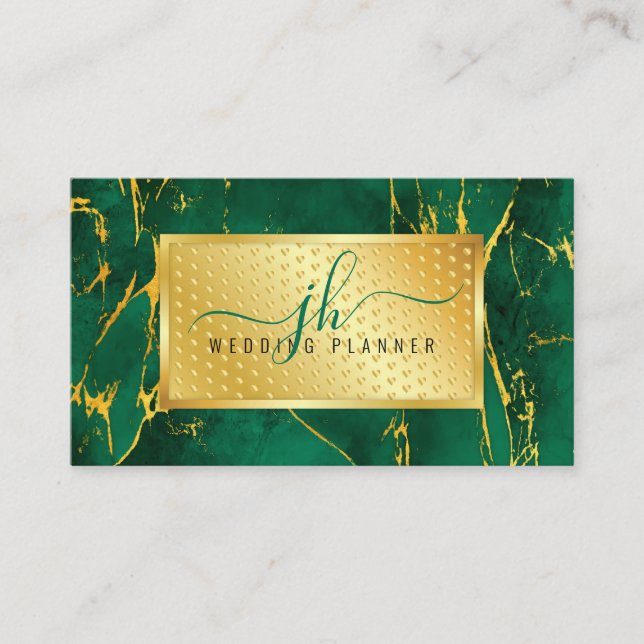 Elegant Gold on Gold Speckles Minimalist 3.5x2 Business Card (Front)