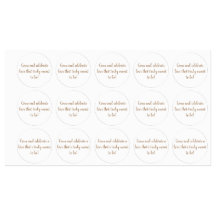 elegant gold on white wedding invitation stickers