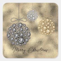 Elegant Gold Ornaments Merry Christmas