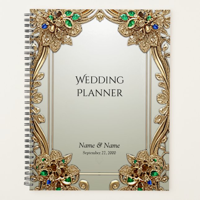 Elegant Gold Ornate Planner (Front)