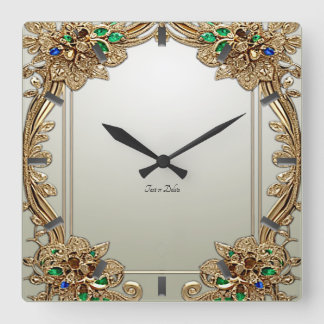 Elegant Gold Ornate Wall Clock