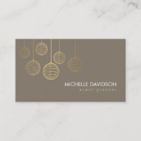 Elegant Gold Paper Lanterns II for Event Planner