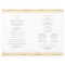 Elegant Gold Pattern Indian Wedding Program