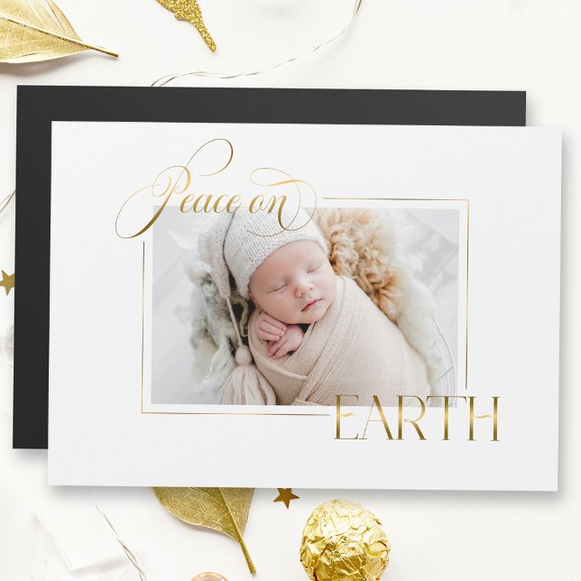 Elegant Gold Peace on Earth Photo (Creator Uploaded)