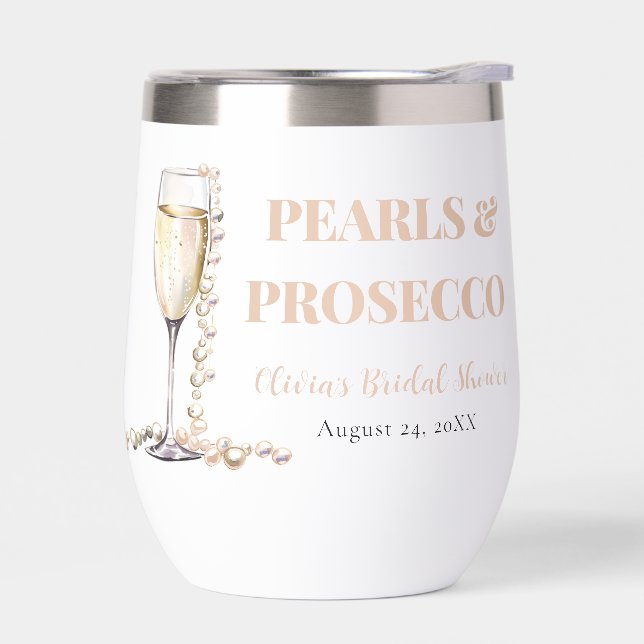 Elegant Gold Pearls and Prosecco Bridal Shower (Left)