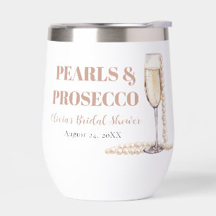 Elegant Gold Pearls and Prosecco Bridal Shower