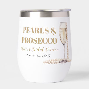 Elegant Gold Pearls and Prosecco Bridal Shower