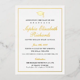 Elegant Gold Photo Graduation