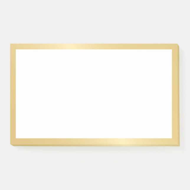 Elegant Gold Post-it Notes (Front)