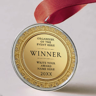 Elegant Gold Recognition Award Winner Gala Award Metal Tree Decoration