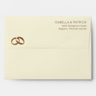 Elegant Gold Rings Envelope