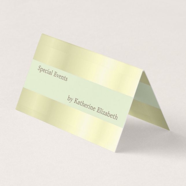 Elegant Gold Satin Look Minimalist Professional Business Card (Back)
