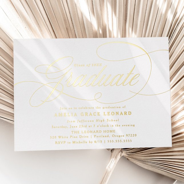 Elegant Gold Script Graduation Party (Creator Uploaded)