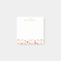 Elegant Gold Script Name| Watercolor Hearts