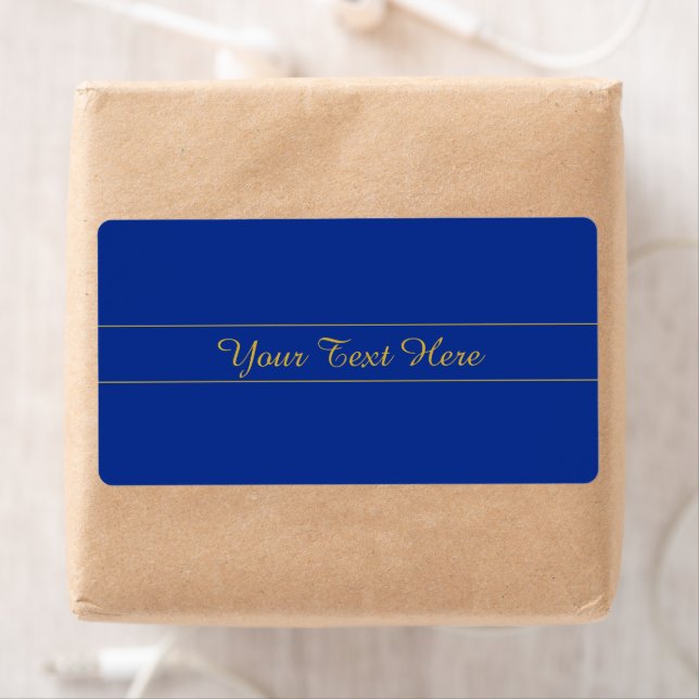 Elegant Gold Script on Navy Blue Background (Insitu)