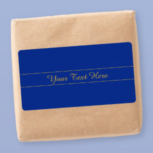Elegant Gold Script on Navy Blue Background