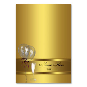 Elegant Gold Seating Card