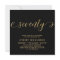 Elegant Gold Seventy Script Black 70th Birthday