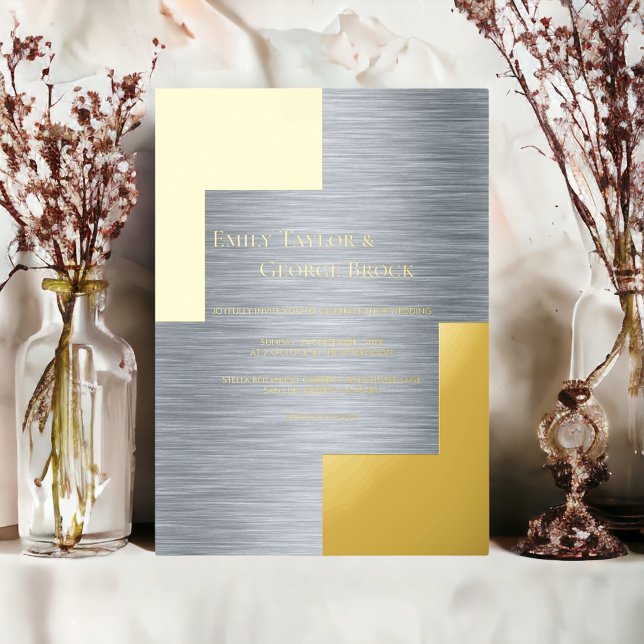 Elegant Gold Silver Classy Luxury Modern Wedding (Creator Uploaded)