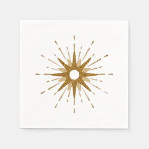Elegant Gold Starburst Napkin