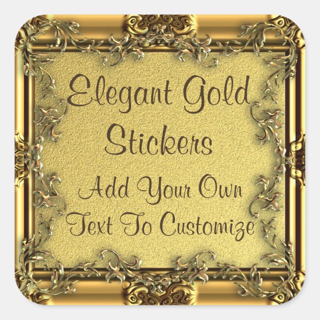 Elegant Gold Stickers (Front)