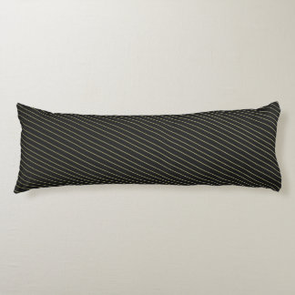 Elegant Gold Stripes Body Cushion