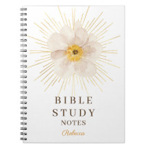 Elegant Gold Sunburst Personalised Bible Study