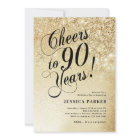 Elegant Gold Surprise 90th Birthday