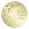 Elegant Gold Swirl Stickers