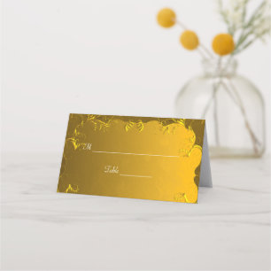 Elegant Gold Table Place Card