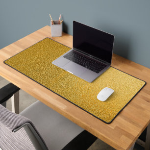 Elegant Gold Texture Desk Mat for Office