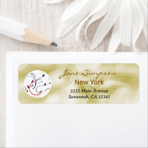 Elegant Gold Texture Logo Business Card