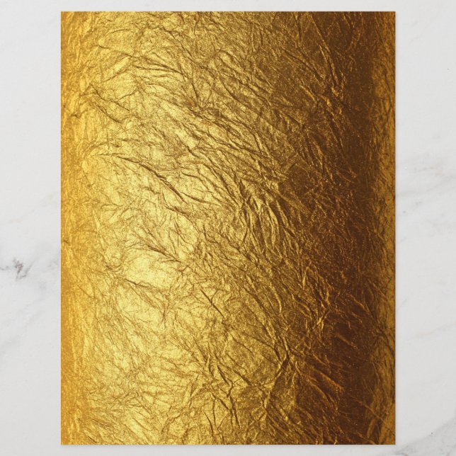 Elegant gold texture scrapbook paper (Front)