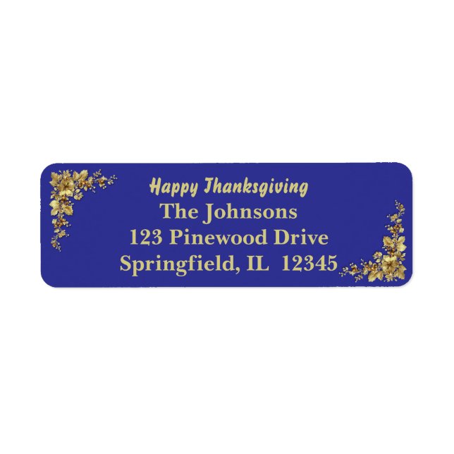 Elegant Gold Thanksgiving (Front)
