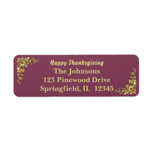 Elegant Gold Thanksgiving
