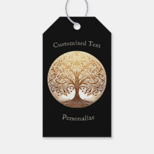 Elegant Gold Tree of Life Spiritual Zen Customize Gift Tags