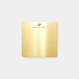 Elegant Gold Trendy Template Modern Professional Post-it Notes