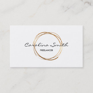 Elegant, Gold, Two-Sided Business Card