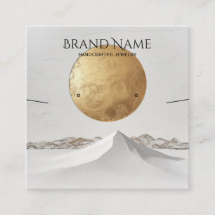 Elegant Gold Venus Jewellery Display Square Business Card