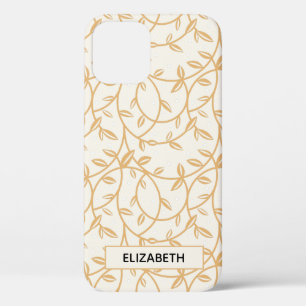 Elegant Gold Vines iPhone 12 Case
