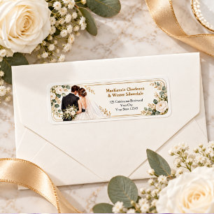 Elegant Gold Vintage Filigree Wedding Reply