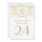 Elegant Gold Vintage Glamour Wedding Table Number