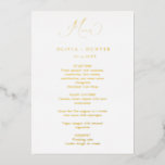 Elegant Gold Wedding Dinner Menu Cards<br><div class="desc">Elegant Gold Wedding Dinner Menu Cards</div>