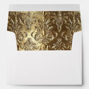 Elegant Gold Wedding Envelope