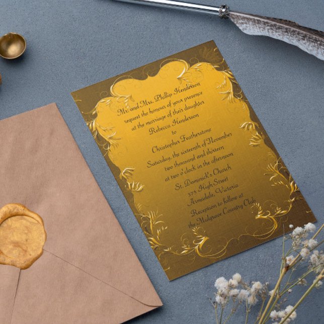 Elegant Gold Wedding Invitation (Creator Uploaded)