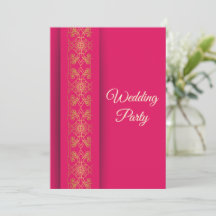 Elegant Gold Wedding Invitation Card