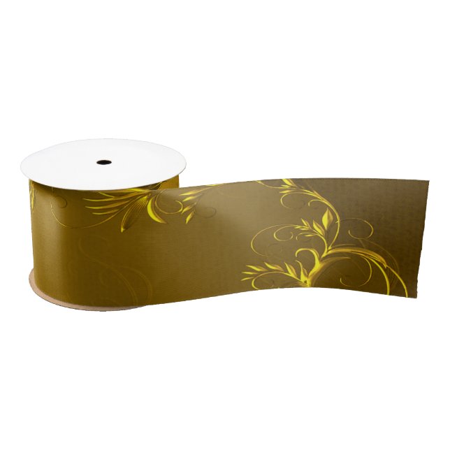 Elegant Gold Wedding Satin Ribbon (Spool)